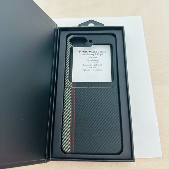 💯 Genuine📱PITAKA📱 MagEZ Case 3 for Z Flip 5 Compatible with MagSafe, Overture - Picture 7 of 16